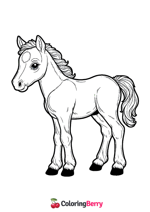 Foal Coloring Page