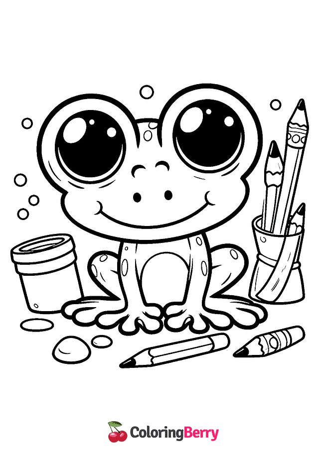 Frog Coloring Page