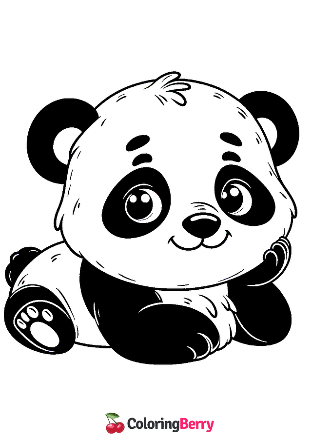 Giant Panda Coloring Page