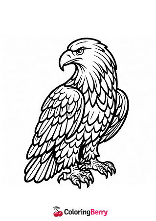 Golden Eagle Coloring Page