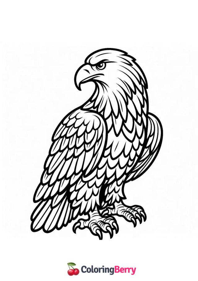 Golden Eagle Coloring Page