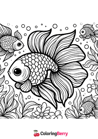 Goldfish Coloring Page