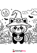 Halloween Red Panda