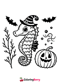 Halloween Seahorse