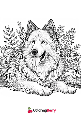 Hard Dog Coloring Page