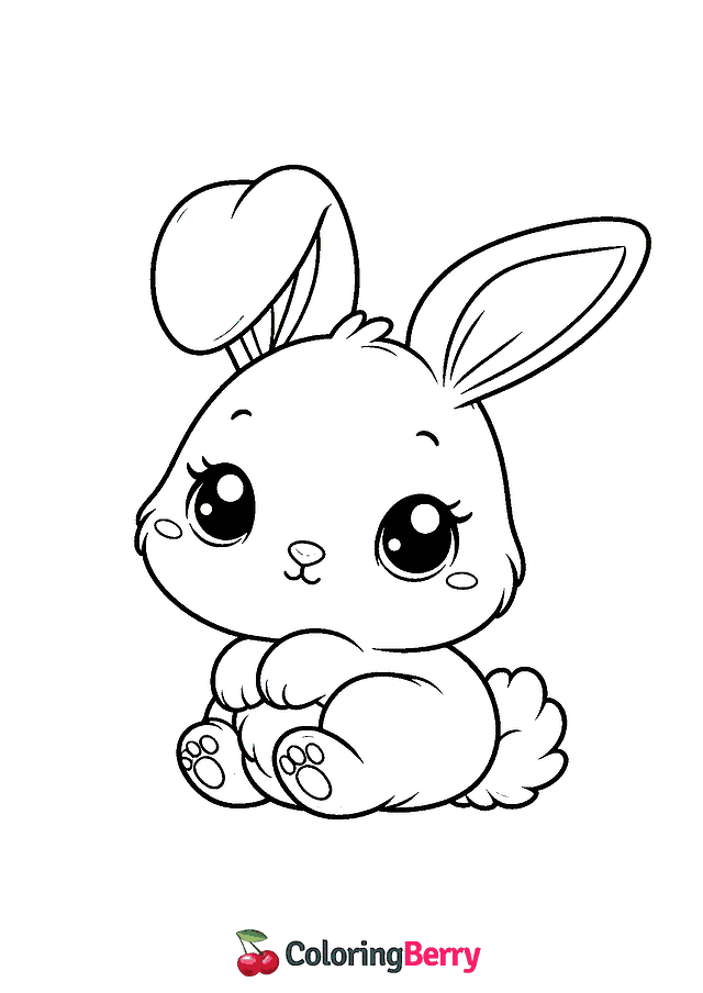 Hare Cub Coloring Page