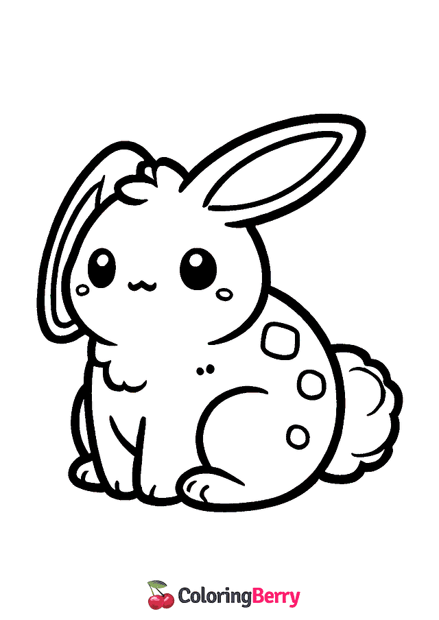 Hare Squishmallow Coloring Page