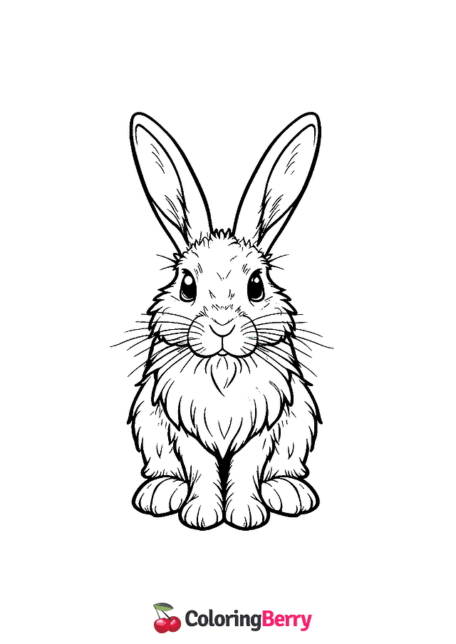 Hispid Hare Coloring Page