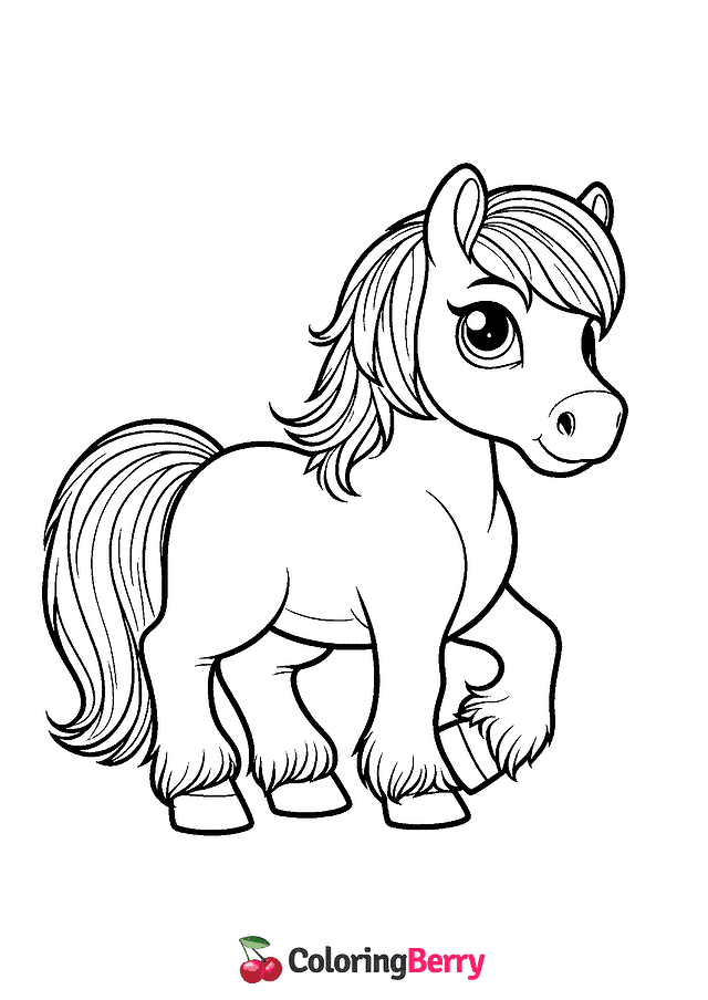 Horse Coloring Page