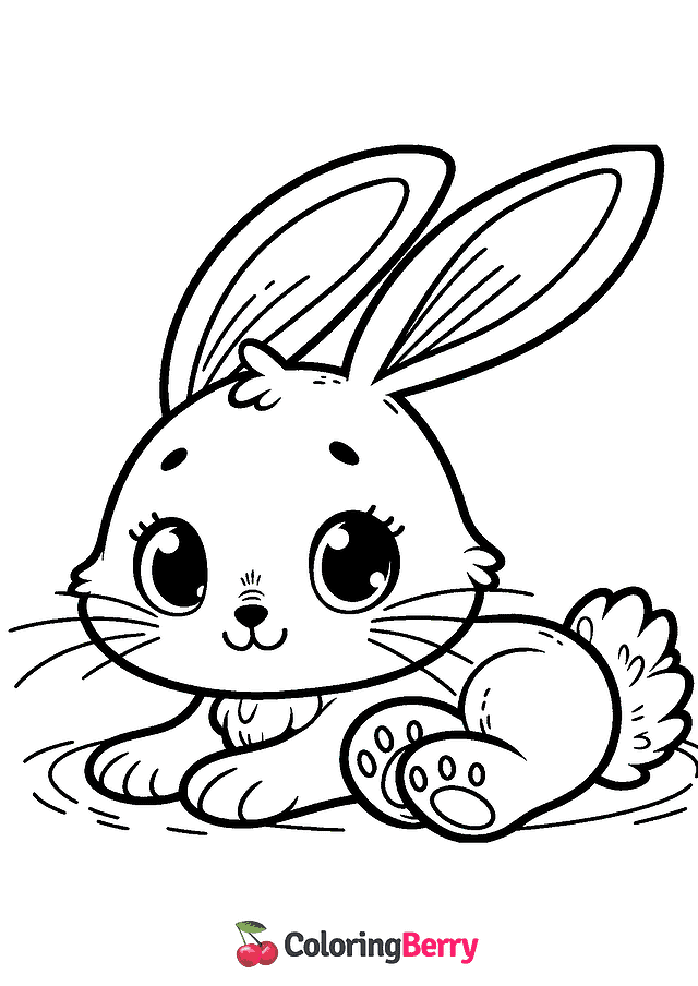 Jack Rabbit Coloring Page