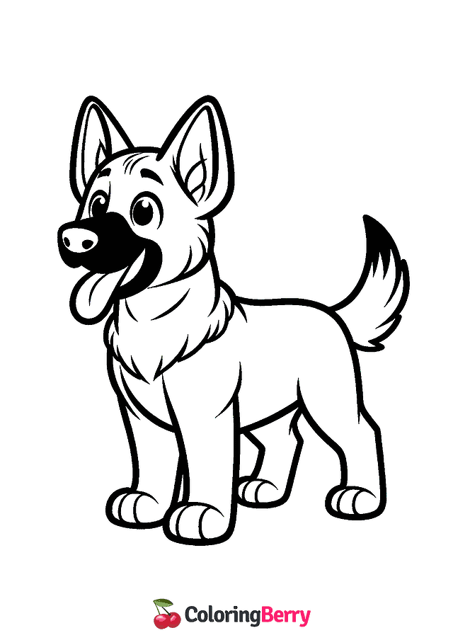 K9 Dog Coloring Page