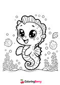 Kawaii Seahorse