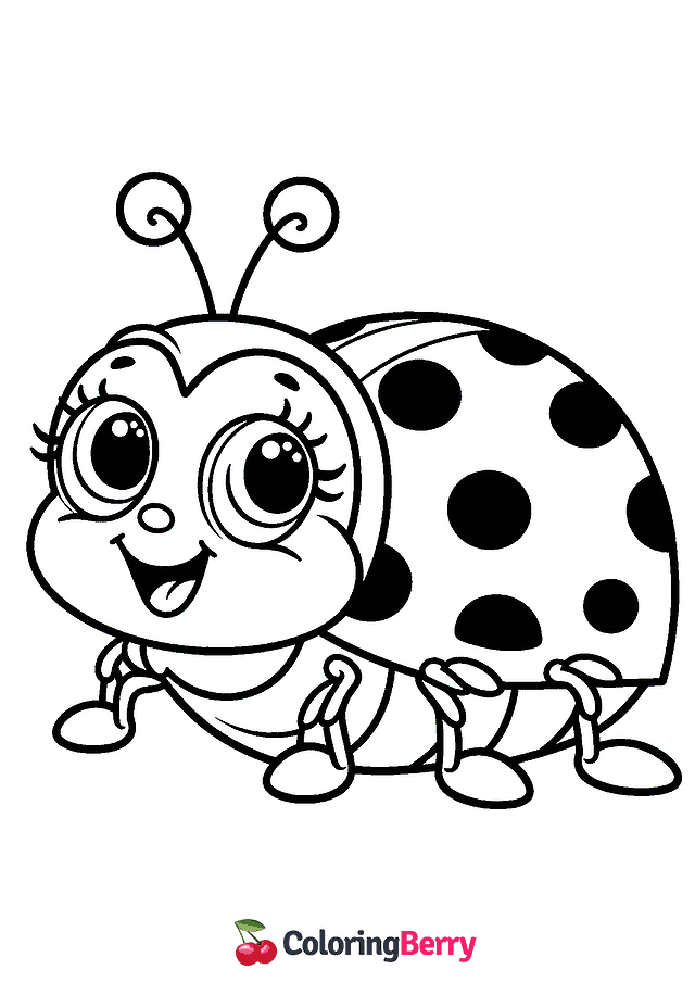 Ladybug Coloring Page