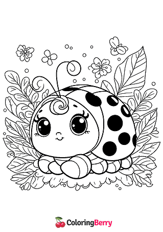 Ladybug Cub Coloring Page