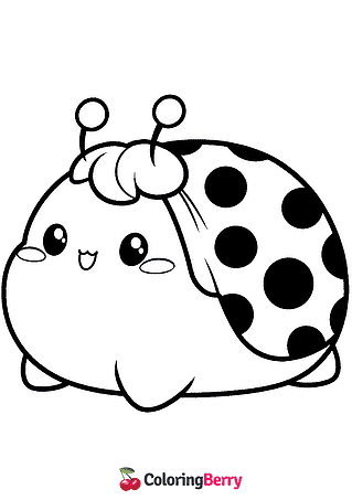 Ladybug Squishmallow Coloring Page