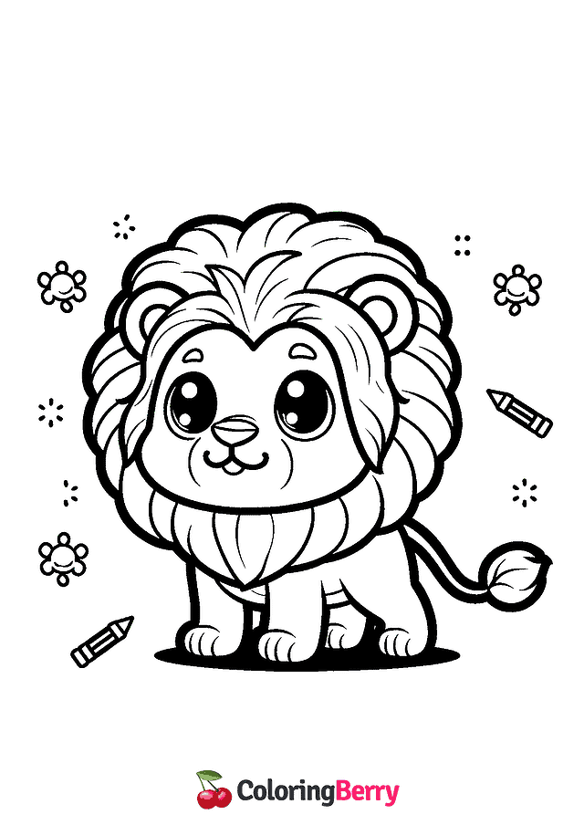 Lion Coloring Page