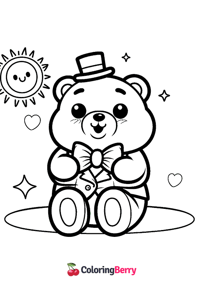 Little Bear Coloring Page