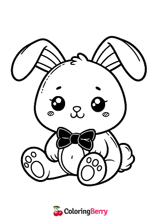 Little Bunny Coloring Page