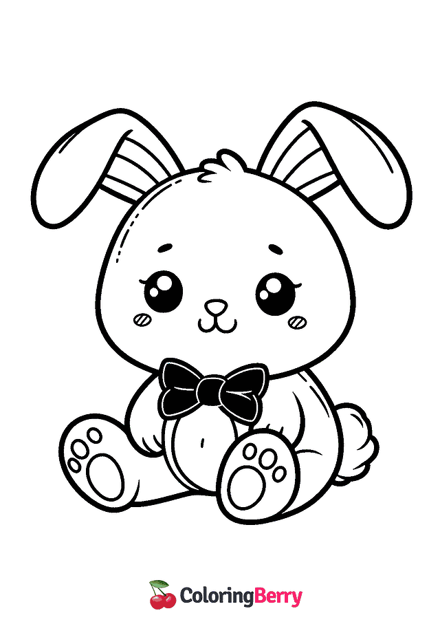 Little Bunny Coloring Page