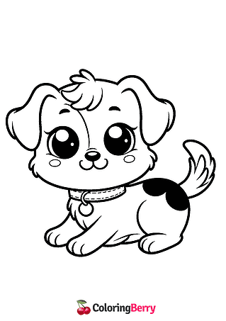 Little Dog Coloring Page