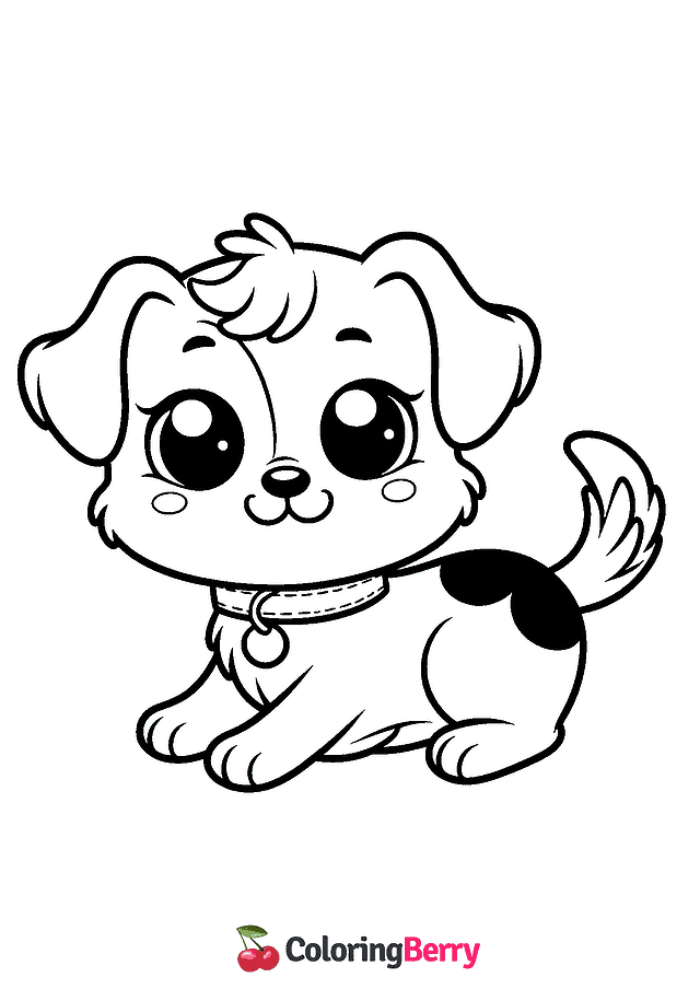 Little Dog Coloring Page