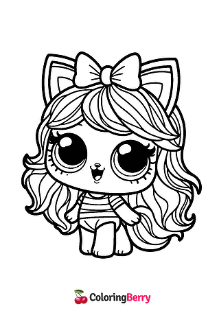 Lol Doll Cat Coloring Page
