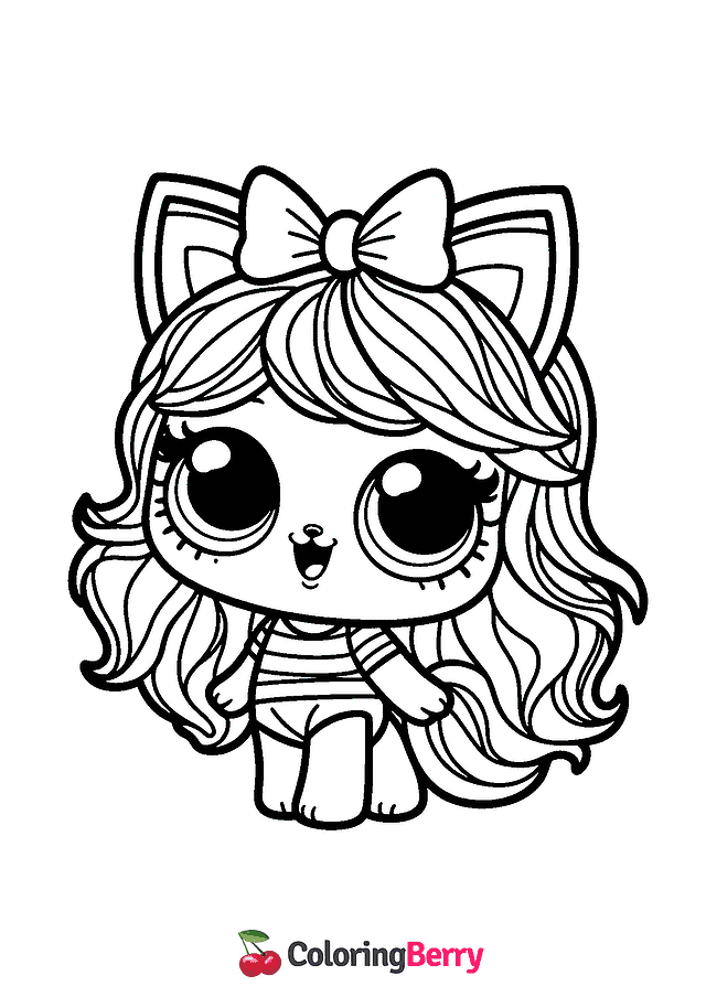 Lol Doll Cat Coloring Page