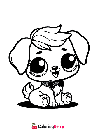 Lol Puppy Coloring Page