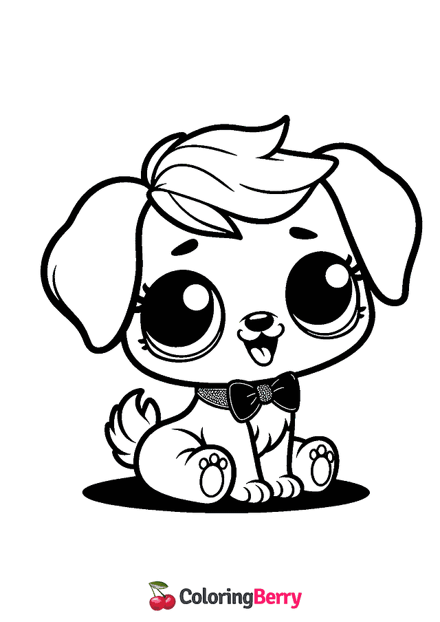 Lol Puppy Coloring Page