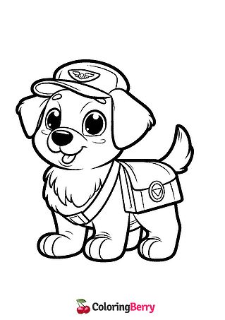 Messenger Dog Coloring Page