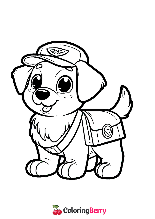 Messenger Dog Coloring Page