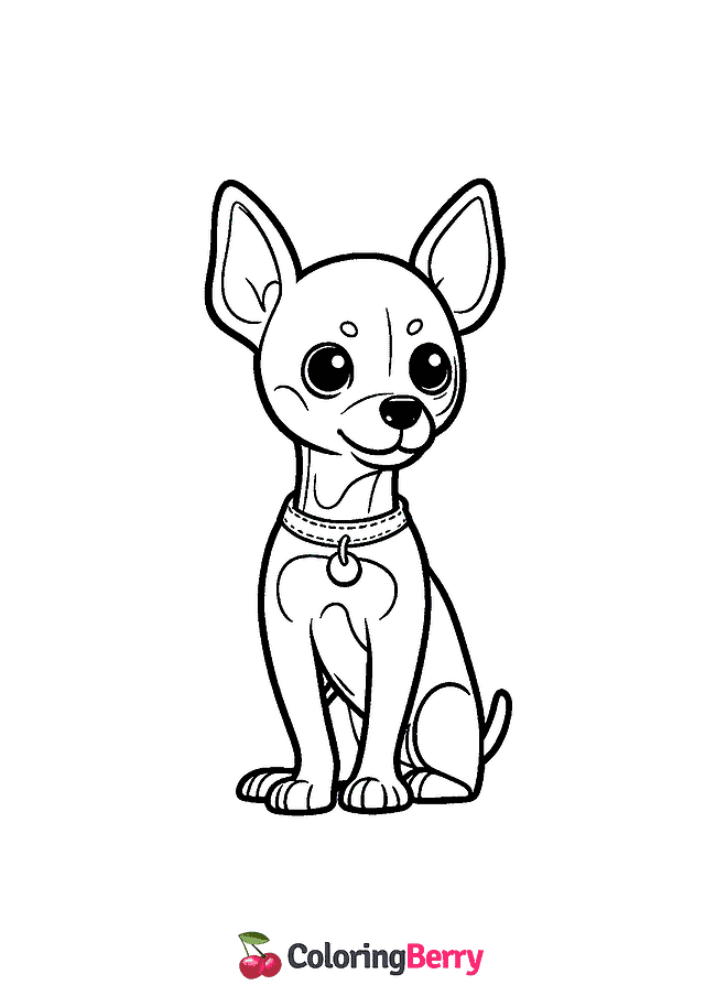 Miniature Pinscher Coloring Page