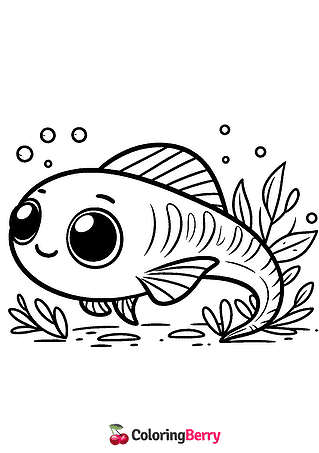 Minnow Coloring Page