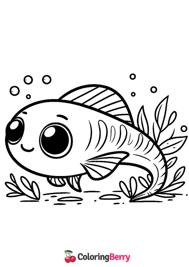 Minnow Coloring Page