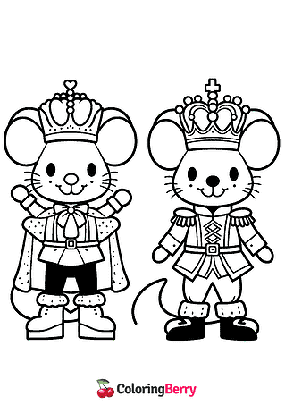 Nutcracker Mouse King Coloring Page
