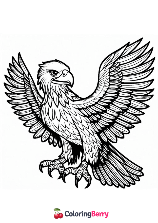 Philippine Eagle Coloring Page