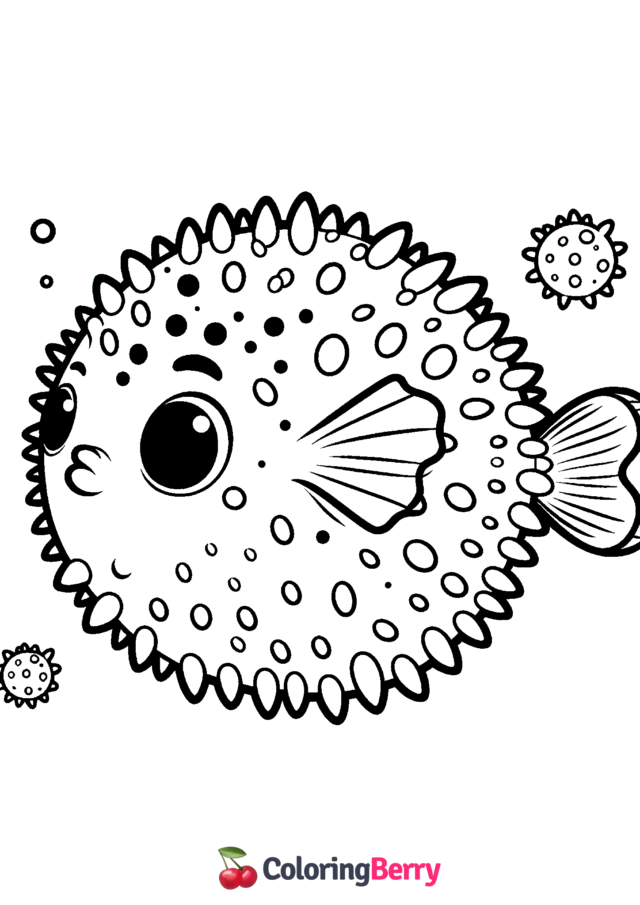 Pufferfish Coloring Page