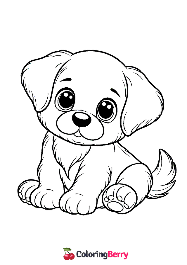 Puppy Coloring Page