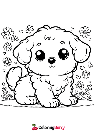 Puppy Dog Coloring Page