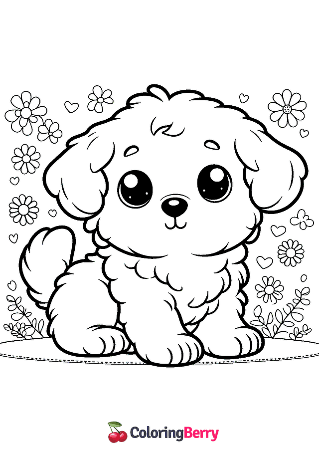 Puppy Dog Coloring Page