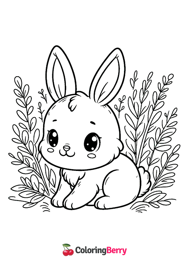 Rabbit Coloring Page