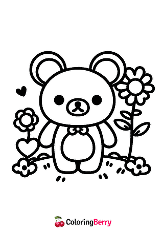Rilakkuma Coloring Page