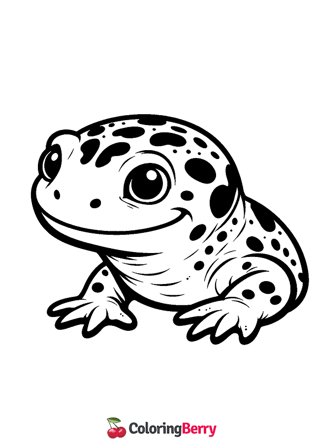 Salamander Head Coloring Page