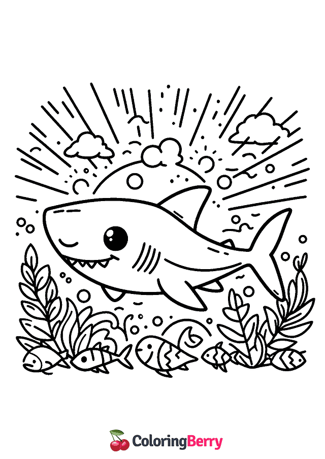 Shark Coloring Page