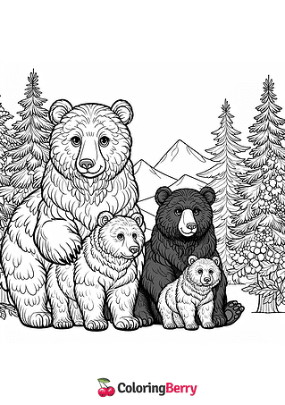 Spectacled Bear Family