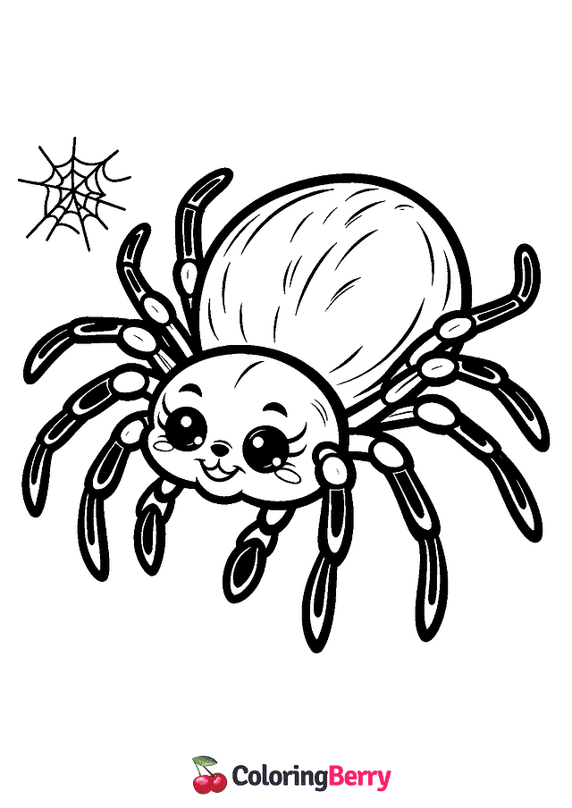 Spider Coloring Page