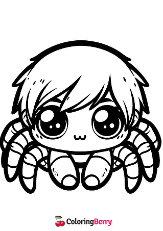 Spider Cub Coloring Page