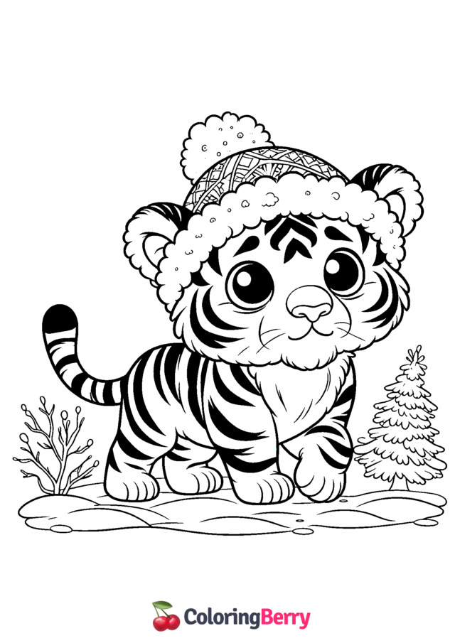 Tiger Coloring Page