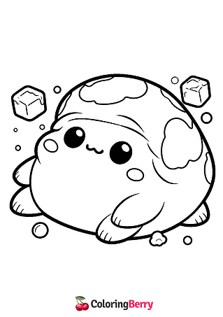 Toad Squishmallow Coloring Page