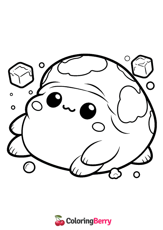 Toad Squishmallow Coloring Page